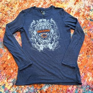 NFL Bears Navy Long Sleeve Tee
